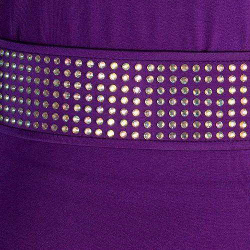 SizeM/L Latin Dance Dresses Women's Performance Spandex Tassel Crystals Rhinestones Sleeveless Dress