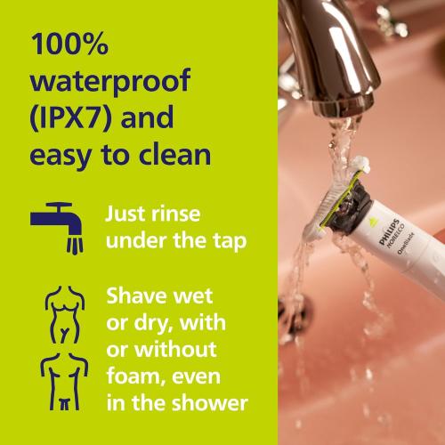 Philips Norelco OneBlade Intimate, Designed For Pubic Grooming, Trim & Shave With Extra Skin Protection, Model QP1924/70