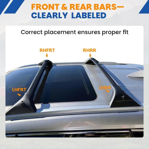 300Lbs Roof Rack Cross Bars Fit for 2021-2026 Nissan Rogue SV/SL/Platinum with Flush Roof Rails, Heavy-Duty Aluminum Crossbars, Sunroof Compatible, Easy Installation Cargo Accessories