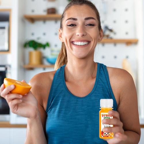 100 Pack 2 oz Small Plastic Shot Bottles with Caps Ginger Shots Bottles for Liquids, Reusable Clear Juice Containers with Scale, Funnels, Stickers for Ginger, Liquids, Beverages