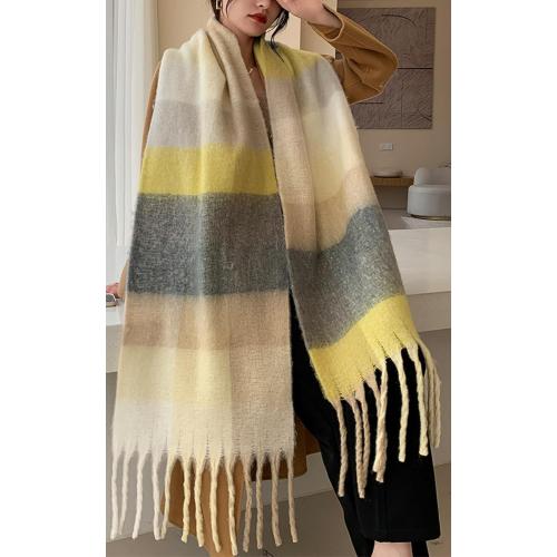 Wander Agio Winter Women Warm Scarf Long Shawl Large Scarves Cold Weather Thick Blanket Scarfs Colorful Plaid