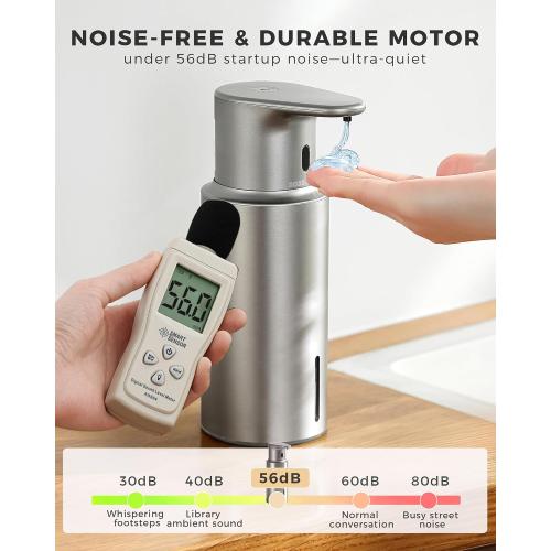 Automatic Liquid Soap Dispenser Touchless, 304 Stainless Steel Bottle Body