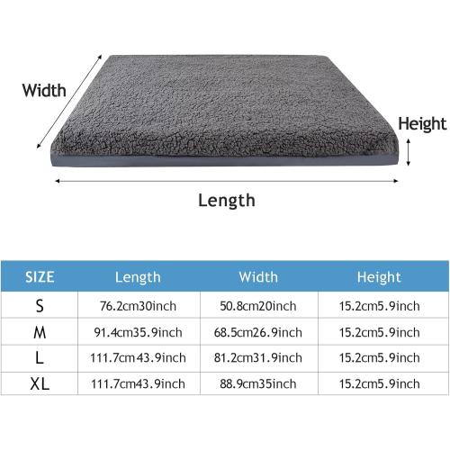 Dog Bed Covers,Waterproof Dog Bed Cover,Soft Plush Replacement Washable Dog Pillow Cover Pet Bed Cover,Removable Pet Dog Crate Pad Replacement Covers,Puppy Bed Cover for Dog Cat,Cover Only