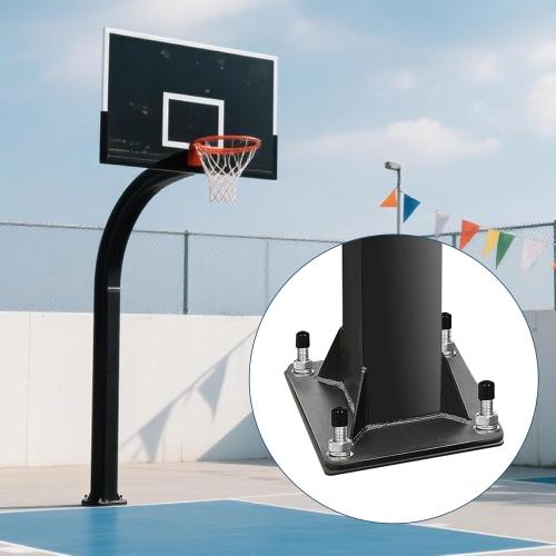 Basketball Hoop Anchor Kit, Universal Fit Ground Anchor Kit, Basketball Mounting Kit for Easy Relocation and Compatible with All Basketball Goals
