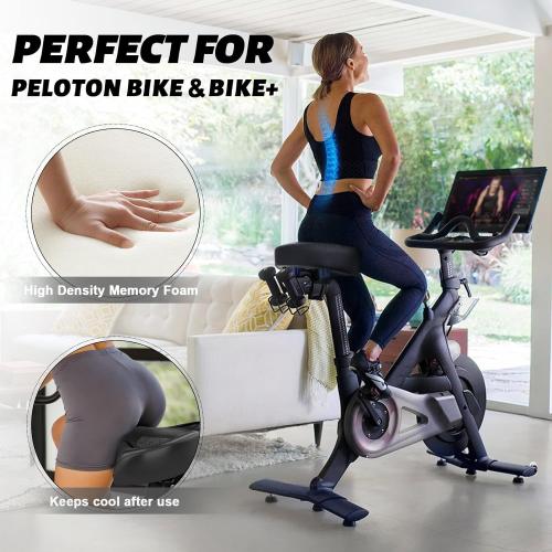 Noseless Bike Seat Cushion for Men & Women - Extra Padding & Comfort Wide Bicycle Seat, Oversized Comfortable Saddle for Peloton Bikes, Exercise Bikes, Electric Bikes, Cruiser Bikes