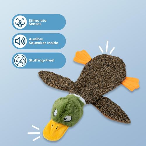 Best Pet Supplies Squeaky Dog Toys with Soft Durable Fabric for Small, Medium and Large Pets Interactive Toy for Indoor Play, Supports Active Biting and Play - 4 Figures, Small