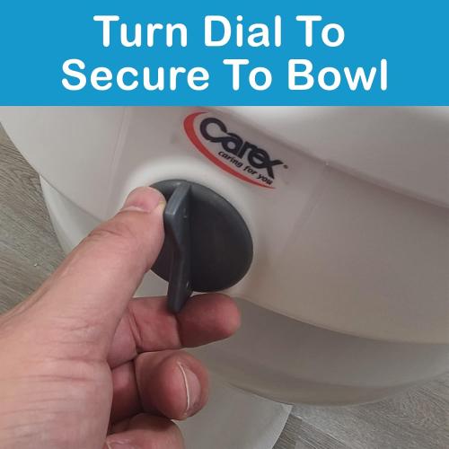 Carex E-Z Lock Raised Toilet Seat With Handles, 5 Toilet Seat Riser with Arms, Handicap Raised Toilet Seat For Seniors and Elevated Toilet Seat