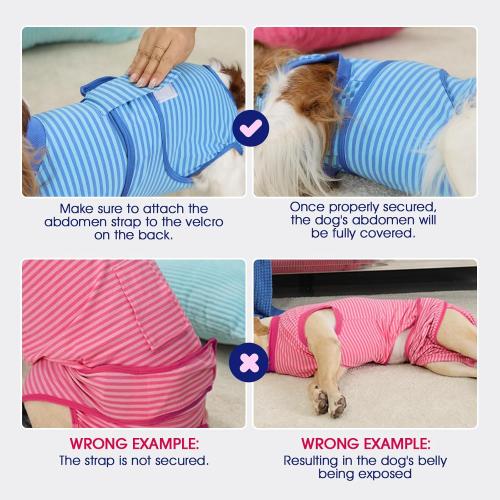 FUAMEY Recovery Suit for Dogs After Surgery,Soft Breathable Dog Bodysuit E-Collar & Cone Alternative Surgical Suit,Male Female Dog Neuter Spay Suits Anti Licking Wounds Onesie Blue Tie Dye XL