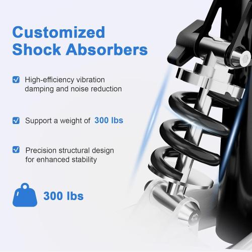 Knee Scooter, 300lbs Capacity, 13 Big PU Seat, All Terrain Foldable Knee Scooter Walker with Bag for Foot Injuries Compact Crutches Alternative (Black)