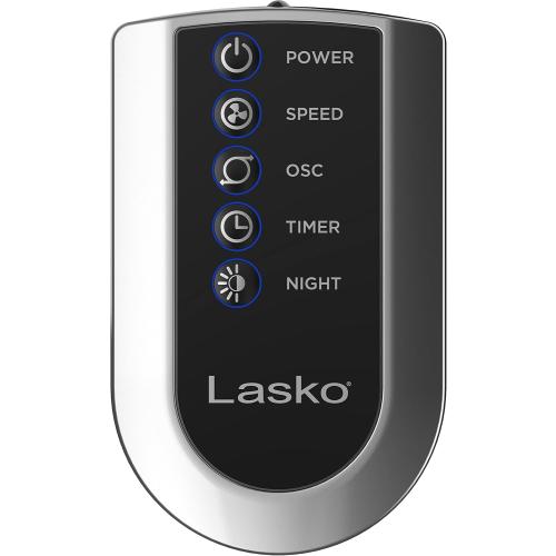 Lasko Oscillating Tower Fan with Remote, Quiet Floor Fans for Bedroom, 42, Woodgrain and Grey, T42954