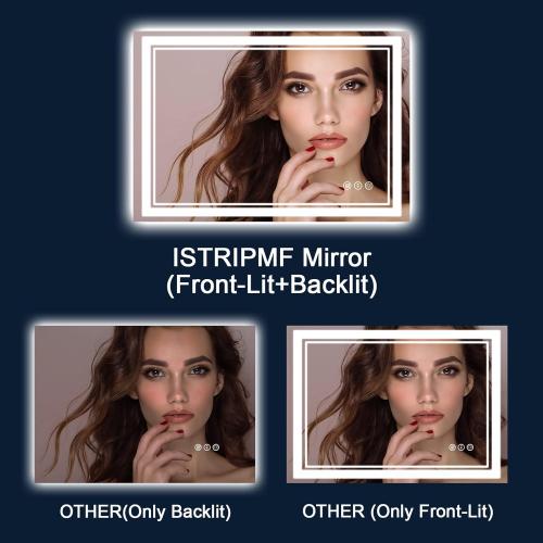 40x36 Inch LED Bathroom Mirror with Lights,Backlit and Front Lighted Bathroom Vanity Mirrors for Wall,Anti-Fog Dimmable Memory Shatterproof LED Vantiy Mirror