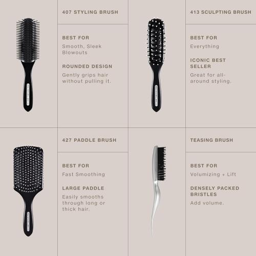 Paul Mitchell Pro Tools Teasing Brush, Hair Brush With Tail Handle for Back Combing, Lifting   Creating Volume, For All Hair Types