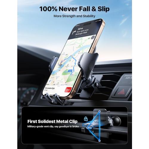 andobil 2025 Military-Grade Car Phone Holder [Upgraded Strongest Suction & Clip] Phone Holders for Your Car, Dashboard Windshield Vent Car Phone Mount for iPhone 17 Pro Max 16 15 14 13 12 Android