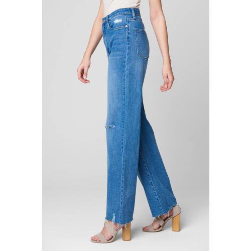 Mother Superior Size 29  Womens Five Pocket Wide Leg Jean with ps at Knee, Fashionable & Stylish Pants