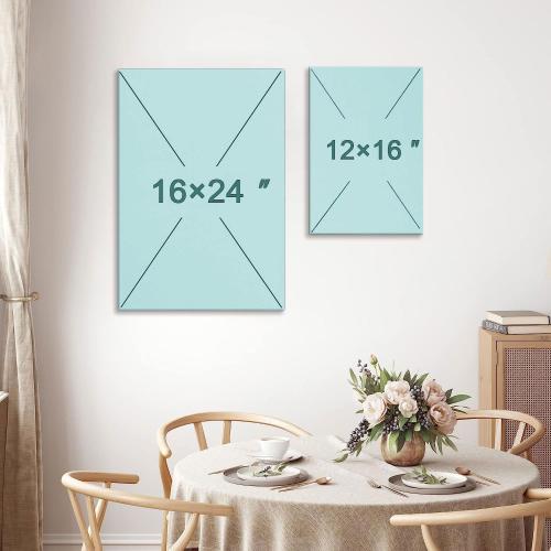 AOYUSMO Kitchen Wall Decor 3 Piece Sage Green Botanical Prints 16x24