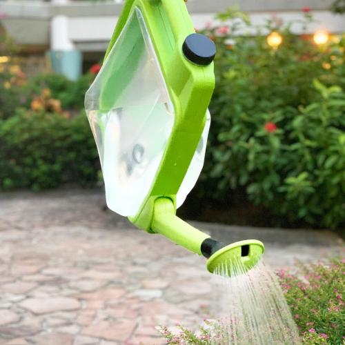 Centurion 1407 Foldable Clear Plastic Watering Can,1½ Gal with Rotating Nozzle, Long Stem Spout, Compact Ergonomic Design with Sprinkler & Pouring System Ideal for Indoor/Outdoor Lawn & Garden - Lime