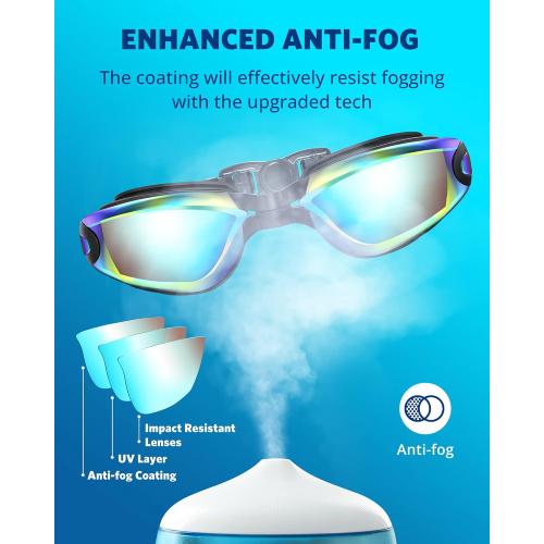 Aegend Swim Goggles, Swimming Goggles No Leaking Full Protection Adult Men Women Youth