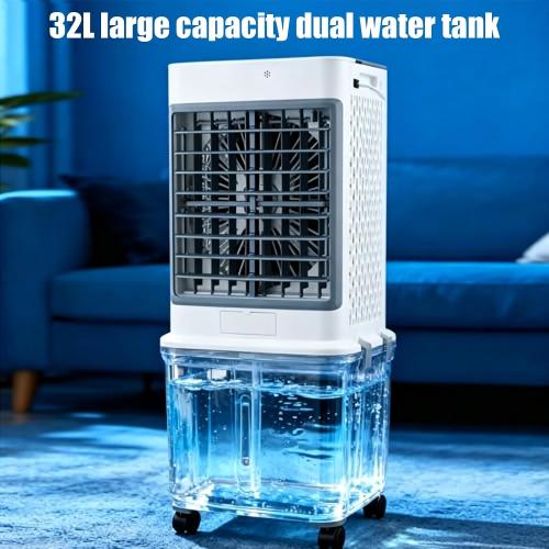 Water AC Unit, 8.5gal Water Tank, 120° Oscillation with 7H Timer and 3 Cooling Modes, Evaporative Cooler for Home, Office & Garage Use