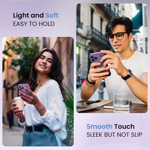 FireNova Magnetic for iPhone 17 Pro Max Case, Compatible with MagSafe, [Integrated Silicone Camera Control Button] [Camera Protection] Anti-Scratch Microfiber Lining Phone Case, 6.9, Light Purple