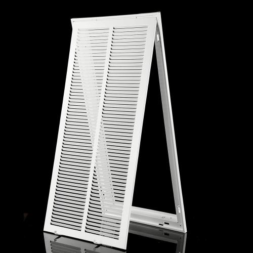 16x25 Return Air Grille [Duct Opening Size] Return Vent Cover for Wall or Ceiling,Steel Return Air Grill Removable Face/Door for 1 inch Filters (16W x 25H [Duct Opening])