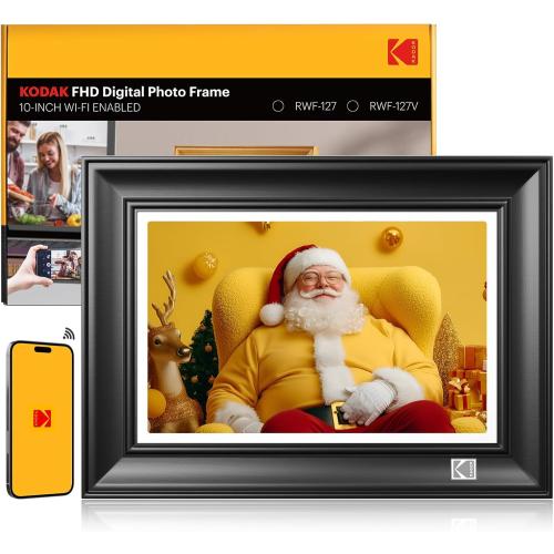 KODAK WiFi Digital Picture Frame, 1920 x 1200 Touchscreen Digital Photo Frame, 10.1 Inches Intelligent Electronic Picture Frame with 32 GB, Auto-Rotate, Share Moments Instantly Gifts