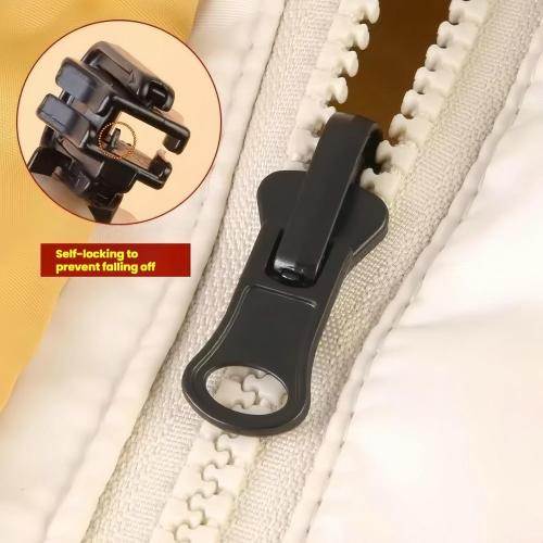 Universal Zipper Repair Kit - 3-Size Double-Sided Zippers Slider Replacement with Zipper Pull for Jackets, Luggage, Backpacks & Outdoor Gear | No-Sew Installation