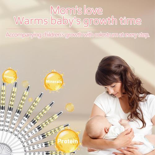 Colostrum Collector Kit Include 50pcs 1ml Sealed Breast Milk Collector No Needle Colostrum Syringes 5 Breastmilk Storage Bags and 1 piece 30 ml measuring cup with 50 Stickers