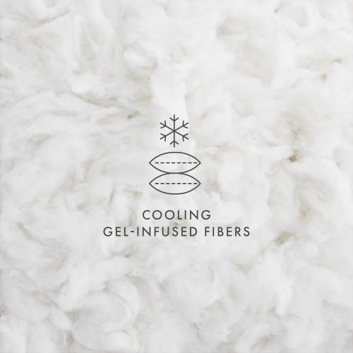 Linen Market Cooling Gel Queen Pillows Set of 2-100% Cotton Cover, Soft Gel-Fiber Filling, Bed Pillows for All Sleepers, Odorless and Non-Toxic, Perfect Firmness for Cool Comfort