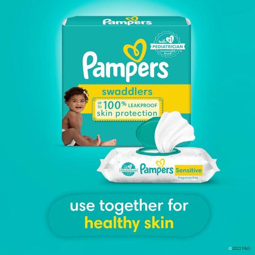 Pampers Swaddlers Diapers - Size 4, 22 Count, Ultra Soft Disposable Baby Diapers
