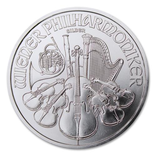 2008 - Present (Random Year) 1 oz Austria Silver Vienna Philharmonic Coin Brilliant Uncirculated with Certificate of Authenticity 1.5€ Seller BU