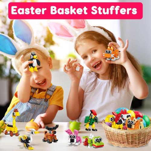 30pcs Animal Mini Building Blocks Party Favor for Kids Return Gifts For Birthday Goodie Bag Stuffer Class Prize Box Toys Small Bulk Pinata Stuffer End of School Year Gift for Student Boy Girl 4-8 8-12