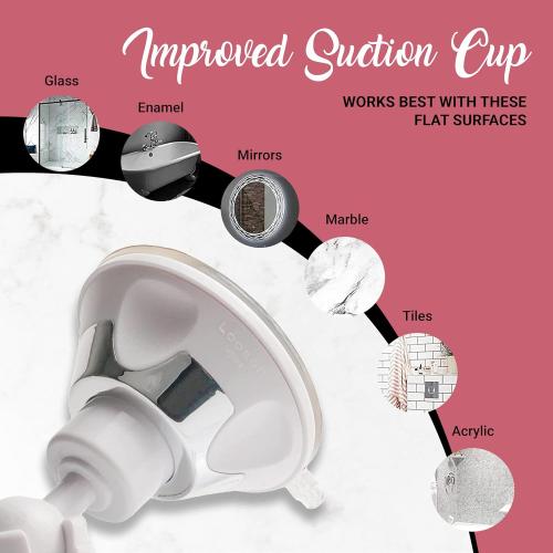 MIRRORVANA 10X Magnifying Makeup Mirror with Suction Cup - Suitable for Cosmetic, Vanity, Bathroom, and Travel Use - Designed for Precise Makeup Application and Skin Care - 6.3 x 6.3 (Square)