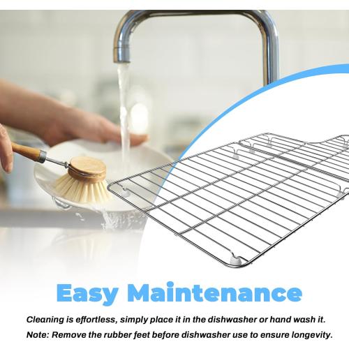 K-6449-ST Stainless Steel Sink Protector Grid (26.18'' x 14.76''), for Kohler 33 Inches 5827 and 5826 Sink