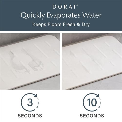 Beige Home Bath Stone Mat  – Luxury Diatomite Stone Mat, Quick-Dry, Non-Slip, Rain Sandstone