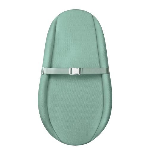 (Color Tan) Contoured Changing Pad with Soft & Washable Cover, Waterproof Lining Foam Baby Changing Table Pads for Dresser Top, Secure with Security Strap and Two High Curved Sides, 32”×16”,