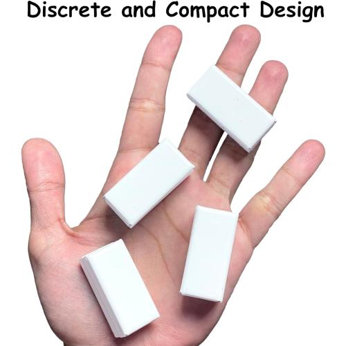 Magnetic Curtain Weights 8 Pack of Waterproof Magnets   Carrying Case, Great Home Decor for Bathroom, Shower, Liner, Flags, and Sheer, Heavy Duty Works Outdoor to Stop Wind (8 Pack, White)