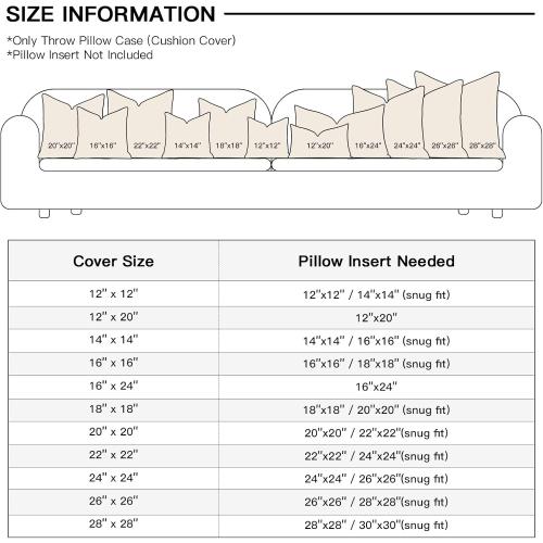 OTOSTAR Set of 2 Soft Plush Short Wool Velvet Decorative Throw Pillow Covers Square Luxury Style Cushion Case Pillow Shell for Sofa Bedroom Christmas Tree Cream Beige, 22x22 Inch