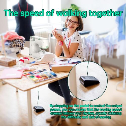 Sewing Machine for Beginners,Double Needle Sewing Machine for Adults,16 Strings of Weaving Dreams,Adjustable Sewing Speed,Suitable for Daily Sewing at Home One.