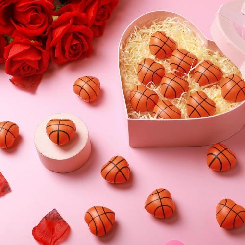 Blulu 20 Pcs Valentine's Day Basketball Heart Balls for Kids Adults