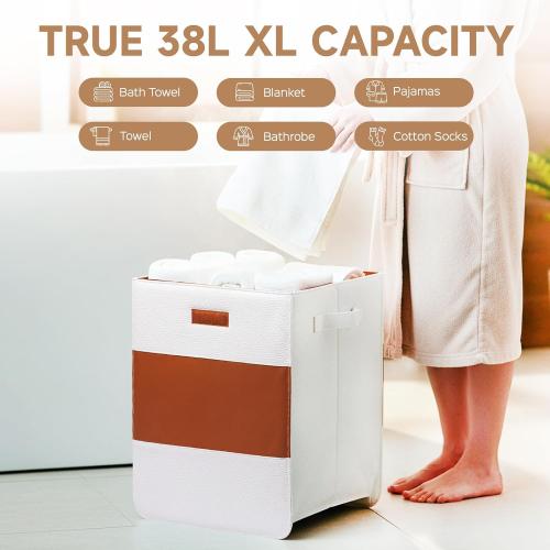 38L Foldable Towel Warmer for Bathroom, Home & Spa, Large Capacity for Oversized Towels, Blankets & Robes, 4 Temp Modes, Auto Shut-Off Timer, Perfect Spa Gift for Loved Ones