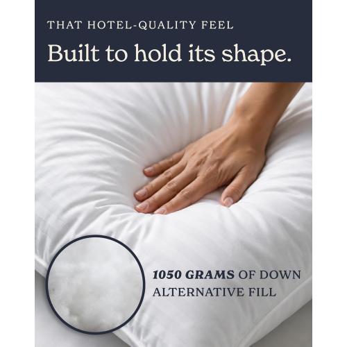 Beckham Hotel Collection Bed Pillows Standard/Queen Size Set of 2