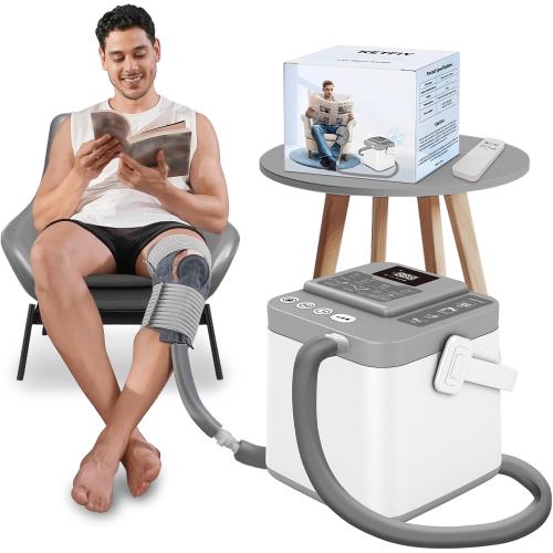 Cold Therapy Machine,Programmable Timer Ice Therapy for Knee with Silent Pump,Knee Ice Machine for Sports Injuries Cryotherapy,Shoulder,Ankle and Back