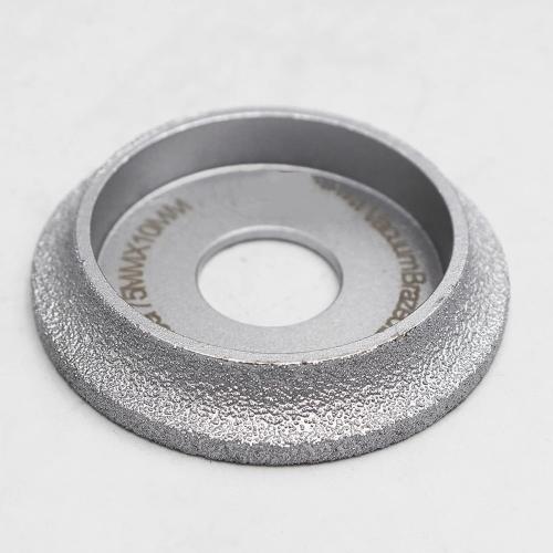 2 pc 75mmx10MM Vacuum Brazed Diamond Grinding Wheel For -bullnose Edge Profile Dia 3 Inch Grinding Disc