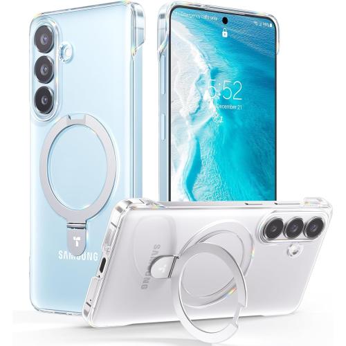 TORRAS Slim for Samsung Galaxy S26  Plus Case Clear with Magnetic Stand