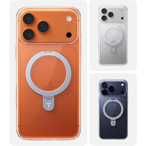 TORRAS for iPhone 17 Pro Case Clear Magnetic Stand, Fit for MagSafe, 6.3