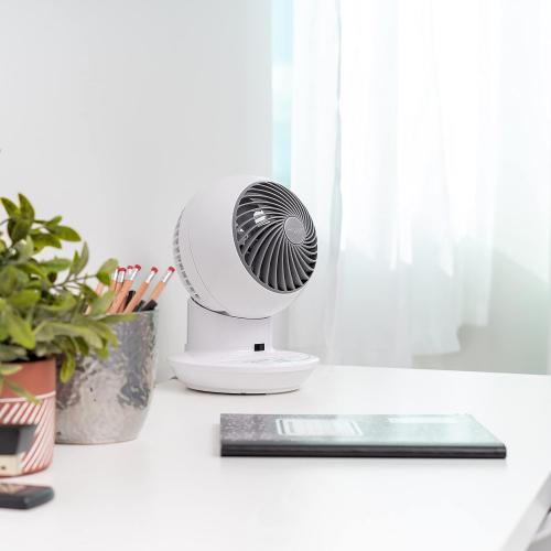 IRIS USA WOOZOO Air Circulator Fan with Remote, Oscillation, 3 Speeds, 52ft Max Air Distance, Adjustable Tilt, Quiet Motor, Small Fan for Bedroom, Office, Dorm, White‼️light dirt and missing remote‼️