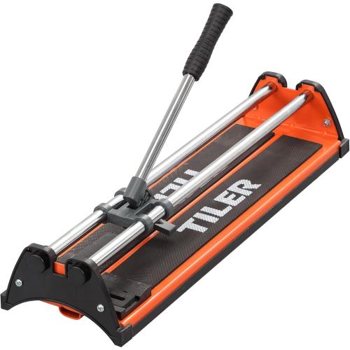 Manual Tile Cutter, 17 Inch Professional Ceramic Tile Cutter with Durable & Sharp Tungsten Carbide Cutting Wheel, Tile Cutter Tools for Cutting Porcelain Floor with Anti-slip Handle & Feet