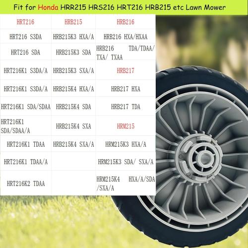4 Pack Lawn Mower Wheels, HRR216K9VKAA Wheels, Fit for Honda HRR216 HR215 HRT216 HRB215 HRR2168vka etc 21 Inch Lawn Mower,2 Rear Wheels 42710-VE2-M02ZE, 2 Front Wheels 44710-VL0-L02ZB,5 Years Warranty