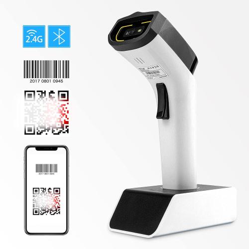 NETUM Bluetooth Wireless 2D Barcode Scanner with Charging Cradle, Hands Free Automatic Sensing Bar Code Reader 1D 2D QR pdf417 Scan Gun Works with MAC OS, Windows, iOS, Android - DS7500