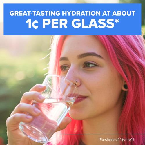 Brita Plus Water Filter, BPA-Free, High-Density Replacement Filter for Pitchers and Dispensers, Reduces 2x Contaminants*, Lasts Two Months or 40 Gallons, Includes 3 Filters